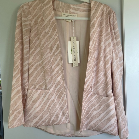 NWT Saltwater Luxe silky blazer size xs - Picture 4 of 4